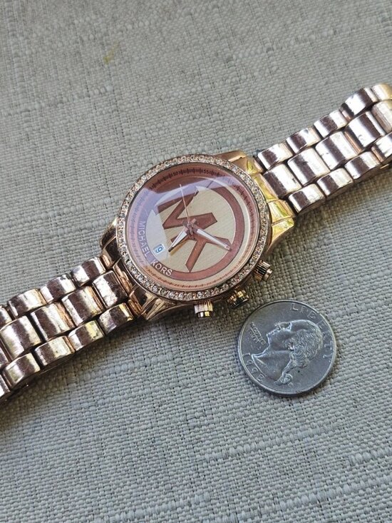 Michael Kors Women Wristwatch Rose Gold Analog Quarts Date Calendar Watch main image 4